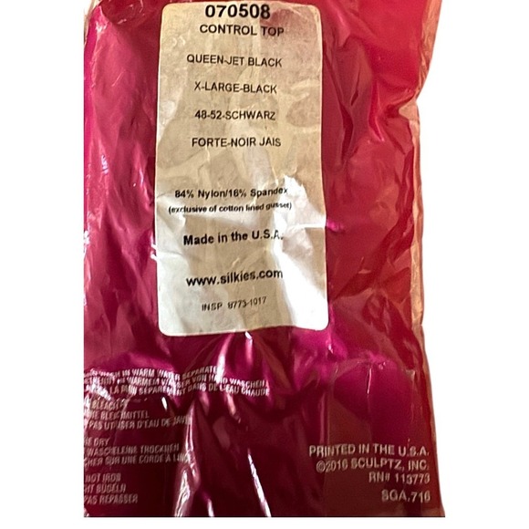 NWT Silkies Control Top Pantyhose Tights Queen Three pairs Navy Blue Black - Picture 4 of 7